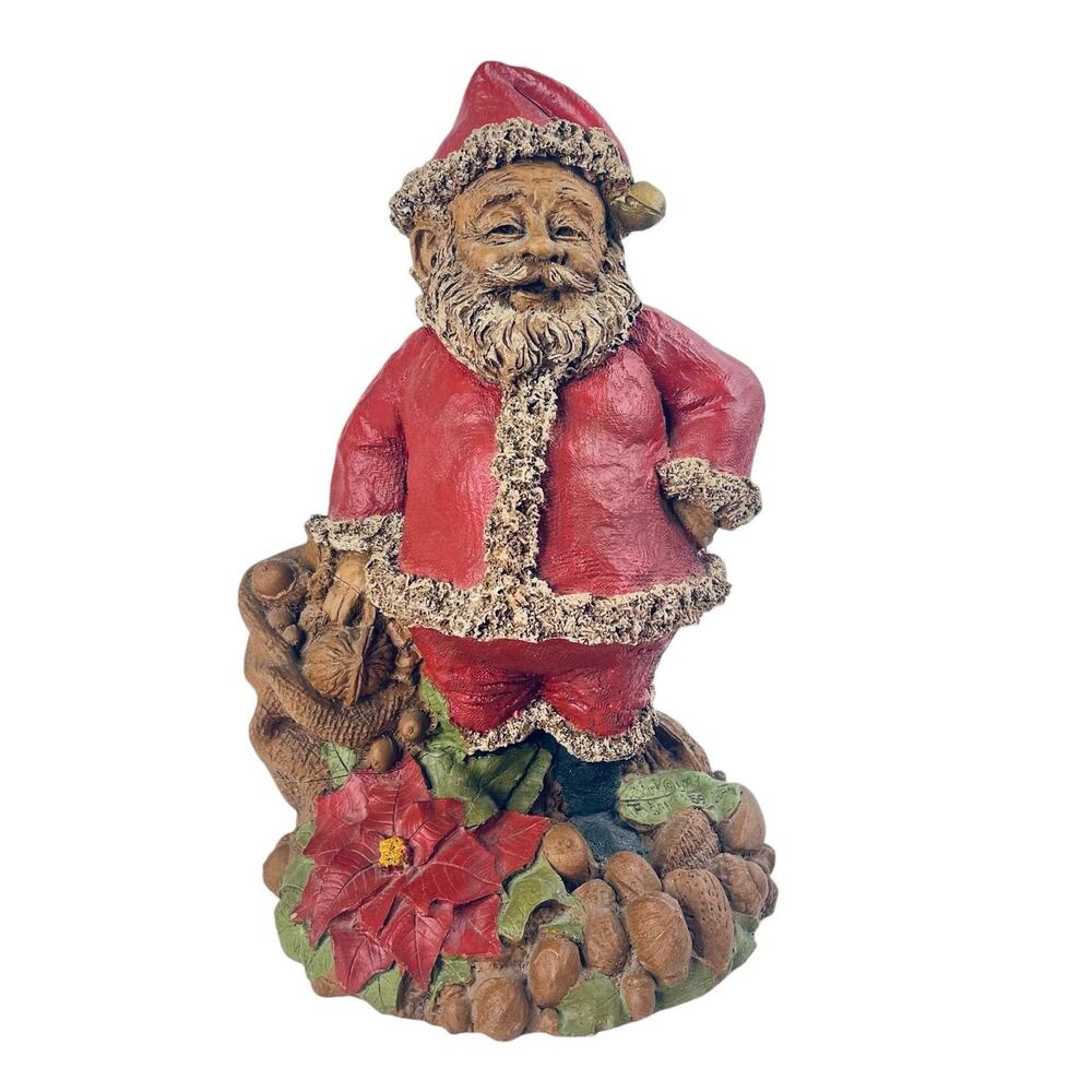 Tom Clark Santa Claus Gnome 10" Cairn Studio Art Pottery Christmas Decor Vtg 80s